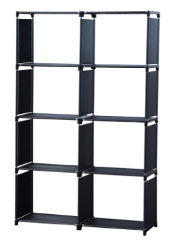 Show details for Herzberg HG-03343: 8-Layer Multi-purpose Bookshelf and Storage Rack (85x125cm) - Black Picture of Herzberg HG-03343: 8-Layer Multi-purpose Bookshelf and Storage Rack (85x125cm) - Black