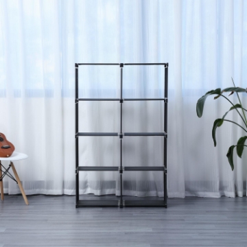 Show details for Herzberg HG-03343: 8-Layer Multi-purpose Bookshelf and Storage Rack (85x125cm) - Black Picture of Herzberg HG-03343: 8-Layer Multi-purpose Bookshelf and Storage Rack (85x125cm) - Black