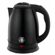 Image de Herzberg HG-5011BLK: Bouilloire électrique 1.8L 1500W en acier inoxydable - Noir