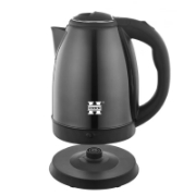 Image de Herzberg HG-5011BLK: Bouilloire électrique 1.8L 1500W en acier inoxydable - Noir