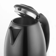 Image de Herzberg HG-5011BLK: Bouilloire électrique 1.8L 1500W en acier inoxydable - Noir