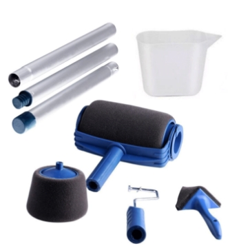 Show details for Herzberg HG-04395: Paint Roller Set with Paint Container Picture of Herzberg HG-04395: Paint Roller Set with Paint Container