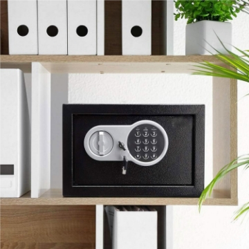 Show details for Herzberg HG-03855: Double Bolt Electronic Digital Steel Safe Box - 20x31x20cm Picture of Herzberg HG-03855: Double Bolt Electronic Digital Steel Safe Box - 20x31x20cm