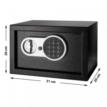 Show details for Herzberg HG-03855: Double Bolt Electronic Digital Steel Safe Box - 20x31x20cm Picture of Herzberg HG-03855: Double Bolt Electronic Digital Steel Safe Box - 20x31x20cm
