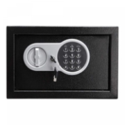Image de Herzberg HG-03855: Coffre-fort Électronique Numérique En Acier À Double Pêne - 20x31x20cm