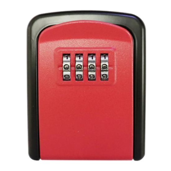 Image de Herzberg HG-03817: Nouveau Boîtier De Sécurité Sans Clé, Étanche Et Intelligent - Rouge