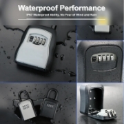 Image de Herzberg HG-03800: Nouveau Boîtier De Sécurité Sans Clé, Étanche Et Intelligent - Noir