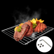 Image de Herzberg HG-03213: Grille De Cuisson Universelle Pour Four Et Grille À Sous-verre Réglable
