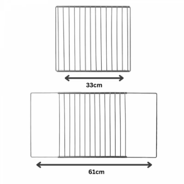Show details for Herzberg HG-03213: Universal Oven Baking Grid & Adjustable Coaster Rack Picture of Herzberg HG-03213: Universal Oven Baking Grid & Adjustable Coaster Rack