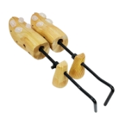 Image de Herzberg HG-03787: Stretcher et extenseur de chaussures réglable en bois à 2 voies - Hommes