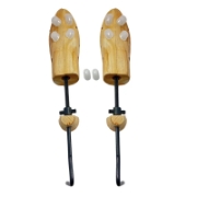 Image de Herzberg HG-03787: Stretcher et extenseur de chaussures réglable en bois à 2 voies - Hommes
