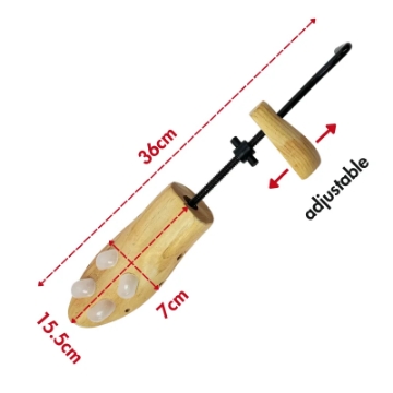 Show details for Herzberg HG-03770: 2 Way-Wooden Adjustable Shoe Stretcher & Expander - Women Picture of Herzberg HG-03770: 2 Way-Wooden Adjustable Shoe Stretcher & Expander - Women