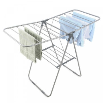 Show details for Herzberg HG-04494: 2-Tier Folding Steel Clothes Drying Rack Picture of Herzberg HG-04494: 2-Tier Folding Steel Clothes Drying Rack