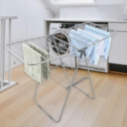 Image de Herzberg HG-04494: Séchoir à Linge Pliable en Acier à 2 Etages