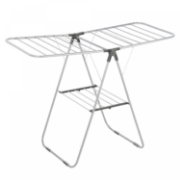 Image de Herzberg HG-04494: Séchoir à Linge Pliable en Acier à 2 Etages