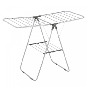Show details for Herzberg HG-04494: 2-Tier Folding Steel Clothes Drying Rack Picture of Herzberg HG-04494: 2-Tier Folding Steel Clothes Drying Rack