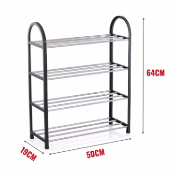 Show details for Herzberg HG-04500: 4 Tier Shoe Rack Organizer Picture of Herzberg HG-04500: 4 Tier Shoe Rack Organizer