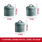 Image de Herzberg HG-04425: Boîte à pain et boîte à conserve 4 pièces - Vert sauge