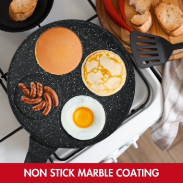 Show details for Hezberg HG-CP264HO: 26cm Marble Coated Pancake & Crepe Pan - 4 Slot Picture of Hezberg HG-CP264HO: 26cm Marble Coated Pancake & Crepe Pan - 4 Slot