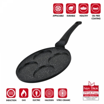 Show details for Hezberg HG-CP264HO: 26cm Marble Coated Pancake & Crepe Pan - 4 Slot Picture of Hezberg HG-CP264HO: 26cm Marble Coated Pancake & Crepe Pan - 4 Slot