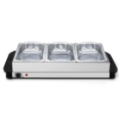 Image de Cheffinger CF-BW300: Réchauffeur De Buffet 2 En 1 De 3,5 Litres + Plaque Chauffante