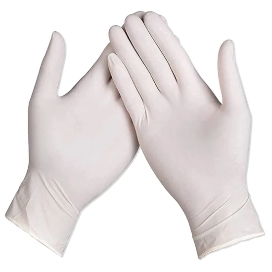 Image de Master Gloves: Paquet de 100 Gants Poudrés Jetables en Latex - Taille L