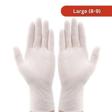 Show details for Master Gloves: Pack of 100 Latex Disposable Powdered Gloves - Size L Picture of Master Gloves: Pack of 100 Latex Disposable Powdered Gloves - Size L