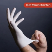Image de Master Gloves: Paquet de 100 Gants Poudrés Jetables en Latex - Taille L
