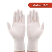Image de Master Gloves: Paquet de 100 gants poudrés jetables en latex - Taille M
