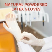Image de Master Gloves: Paquet de 100 gants poudrés jetables en latex - Taille M