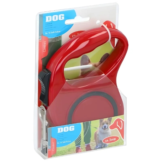 Image de Pet Treatment ED-42835: Laisse Rétractable Pour Chien - 3M Rouge