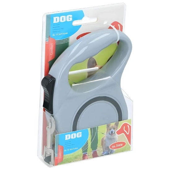 Image de Pet Treatment ED-42835: Laisse Rétractable Pour Chien - 3M Gris