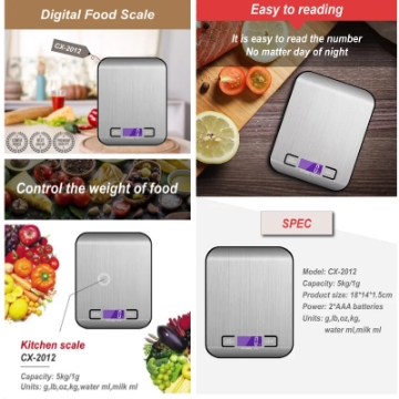 Show details for Herzberg HG-04135: Electronic Digital Kitchen Scale - 5kg/1g Picture of Herzberg HG-04135: Electronic Digital Kitchen Scale - 5kg/1g