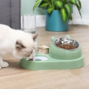 Image de Herzberg HG-04197: Distributeur Multifonctionnel de Nourriture et D'eau Pour Animaux de Compagnie