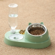 Image de Herzberg HG-04197: Distributeur Multifonctionnel de Nourriture et D'eau Pour Animaux de Compagnie