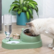 Image de Herzberg HG-04197: Distributeur Multifonctionnel de Nourriture et D'eau Pour Animaux de Compagnie