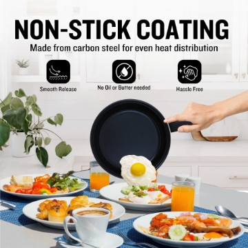 Show details for Herzberg HG-04241: 13 Pieces Non-Stick Cookware Set with Nylon Cooking Spoon Set Picture of Herzberg HG-04241: 13 Pieces Non-Stick Cookware Set with Nylon Cooking Spoon Set