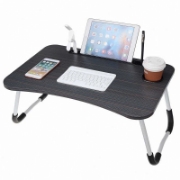 Image de Herzberg HG-04173: Bureau Pliable Avec Porte-gobelet et Tablette