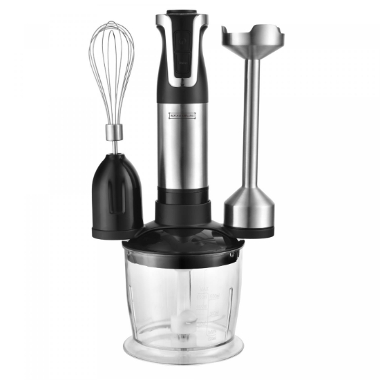 Image de Royalty Line RL-ESMS800BLK: Ensemble Mixeur Plongeant 3 en 1 - Fouet Electrique, Mixeur Plongeant, Hachoir - Noir
