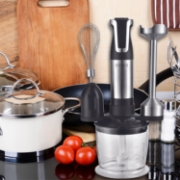 Image de Royalty Line RL-ESMS800BLK: Ensemble Mixeur Plongeant 3 en 1 - Fouet Electrique, Mixeur Plongeant, Hachoir - Noir