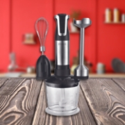 Image de Royalty Line RL-ESMS800BLK: Ensemble Mixeur Plongeant 3 en 1 - Fouet Electrique, Mixeur Plongeant, Hachoir - Noir
