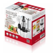 Image de Royalty Line RL-ESMS800BLK: Ensemble Mixeur Plongeant 3 en 1 - Fouet Electrique, Mixeur Plongeant, Hachoir - Noir
