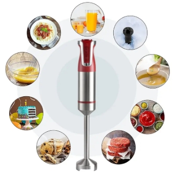 Show details for Royalty Line RL ESTM800RED: Powerful Red Stick Immersion Blender for Smoothies and Soups Picture of Royalty Line RL ESTM800RED: Powerful Red Stick Immersion Blender for Smoothies and Soups