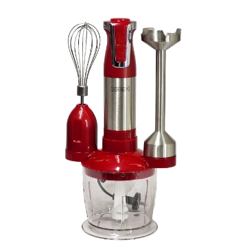 Show details for Royalty Line RL-ESMS800RED: 3-in-1 Hand Blender Set - Power Whisk, Immersion Blender, Chopper - Red Picture of Royalty Line RL-ESMS800RED: 3-in-1 Hand Blender Set - Power Whisk, Immersion Blender, Chopper - Red