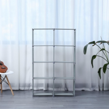 Show details for Herzberg HG-03626: 8-Layer Multi-purpose Bookshelf and Storage Rack (85x125cm) - Grey Picture of Herzberg HG-03626: 8-Layer Multi-purpose Bookshelf and Storage Rack (85x125cm) - Grey