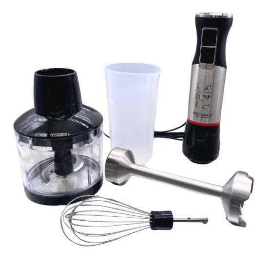 Image de Eisenbach JE-903E : Ensemble Mixeur Plongeant 3 en 1 – Fouet Puissant, Mixeur Plongeant, Hachoir – 1000 W