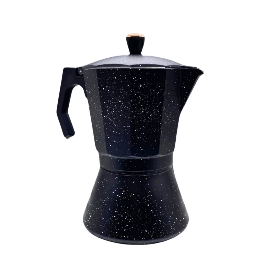 Image de Eisenbach LSS06: Cafetière Expresso Moka en Aluminium - 6 Tasses