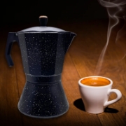 Image de Eisenbach LSS012: Cafetière Expresso Moka en Aluminium - 12 Tasses