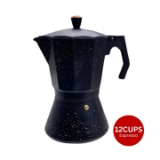 Image de Eisenbach LSS012: Cafetière Expresso Moka en Aluminium - 12 Tasses