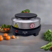 Image de Rosenberg YG-105: Plaque de Cuisson Electrique en Acier Inoxydable - 500W